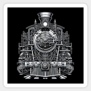 Steampunk Locomotive Sticker